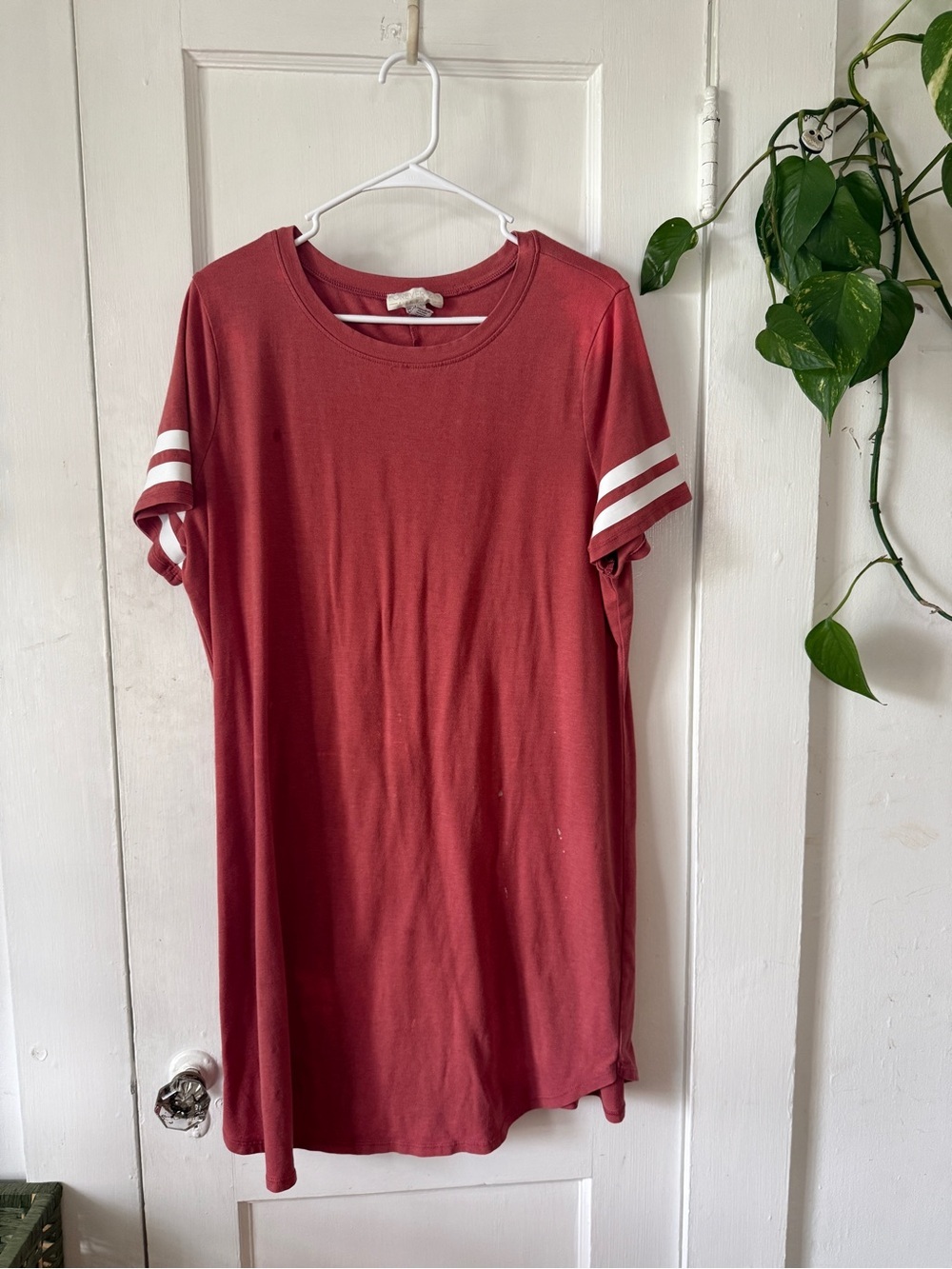 Forever 21 Dusty Rose Tee Top dress with White Tag size 1x